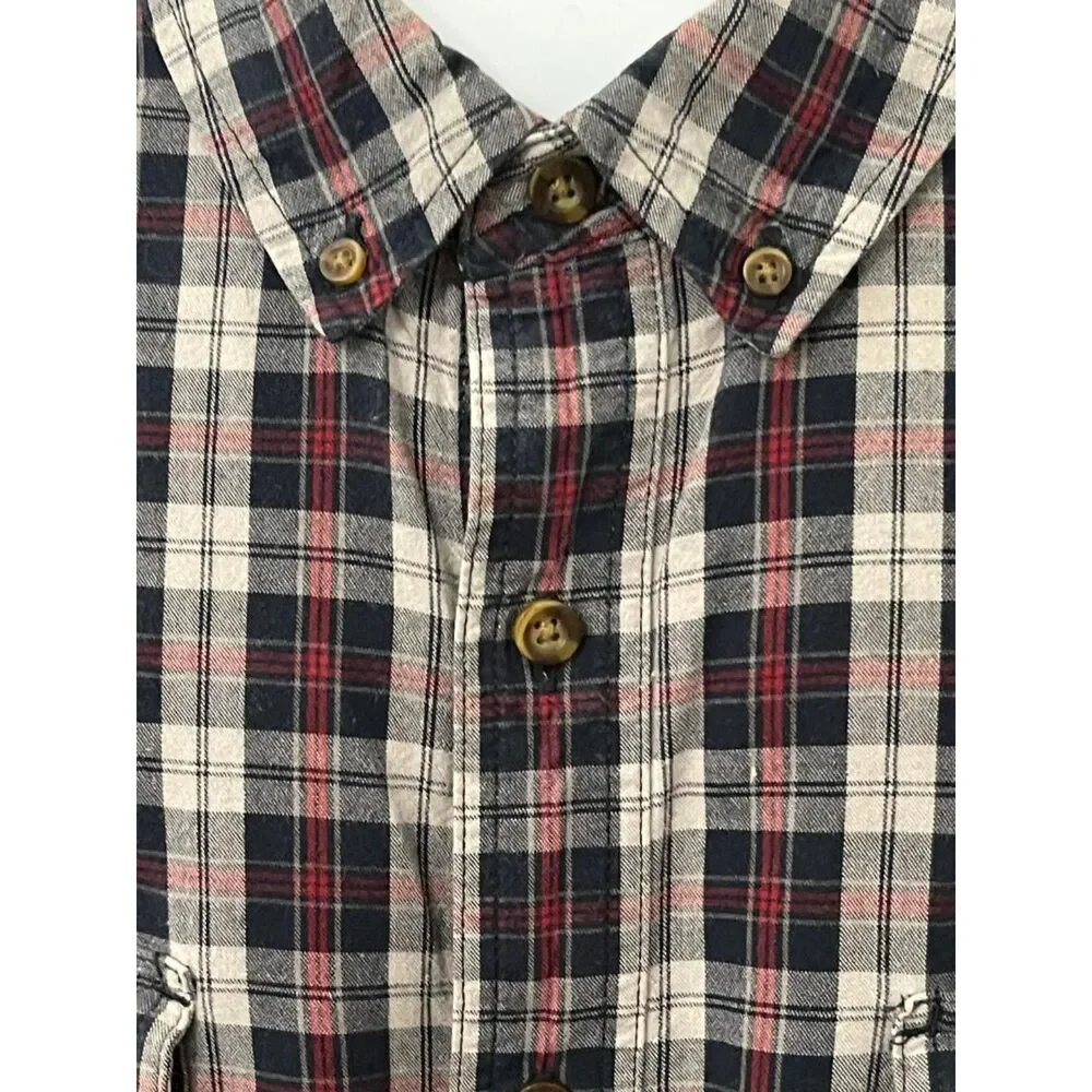Carhartt Men's Relaxed Fit Plaid Print Long Sleeve Button-Down Work Shirt, 3XL
